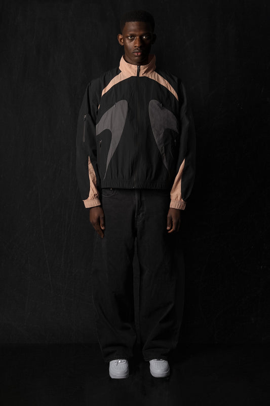 032. ANTHM Jacket - Black/Coral