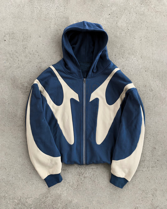 003 .Night Lab Fuse Hoodie - Navy/Cream