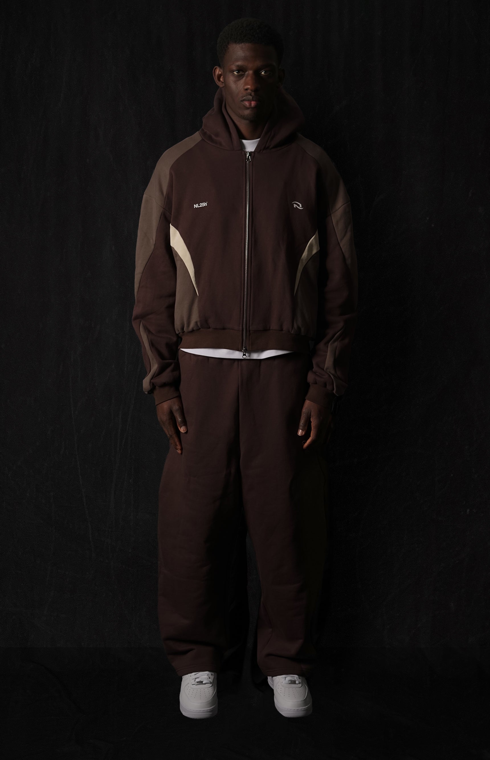 005. Night Lab Zip Hoodie - Mocha – nl25h