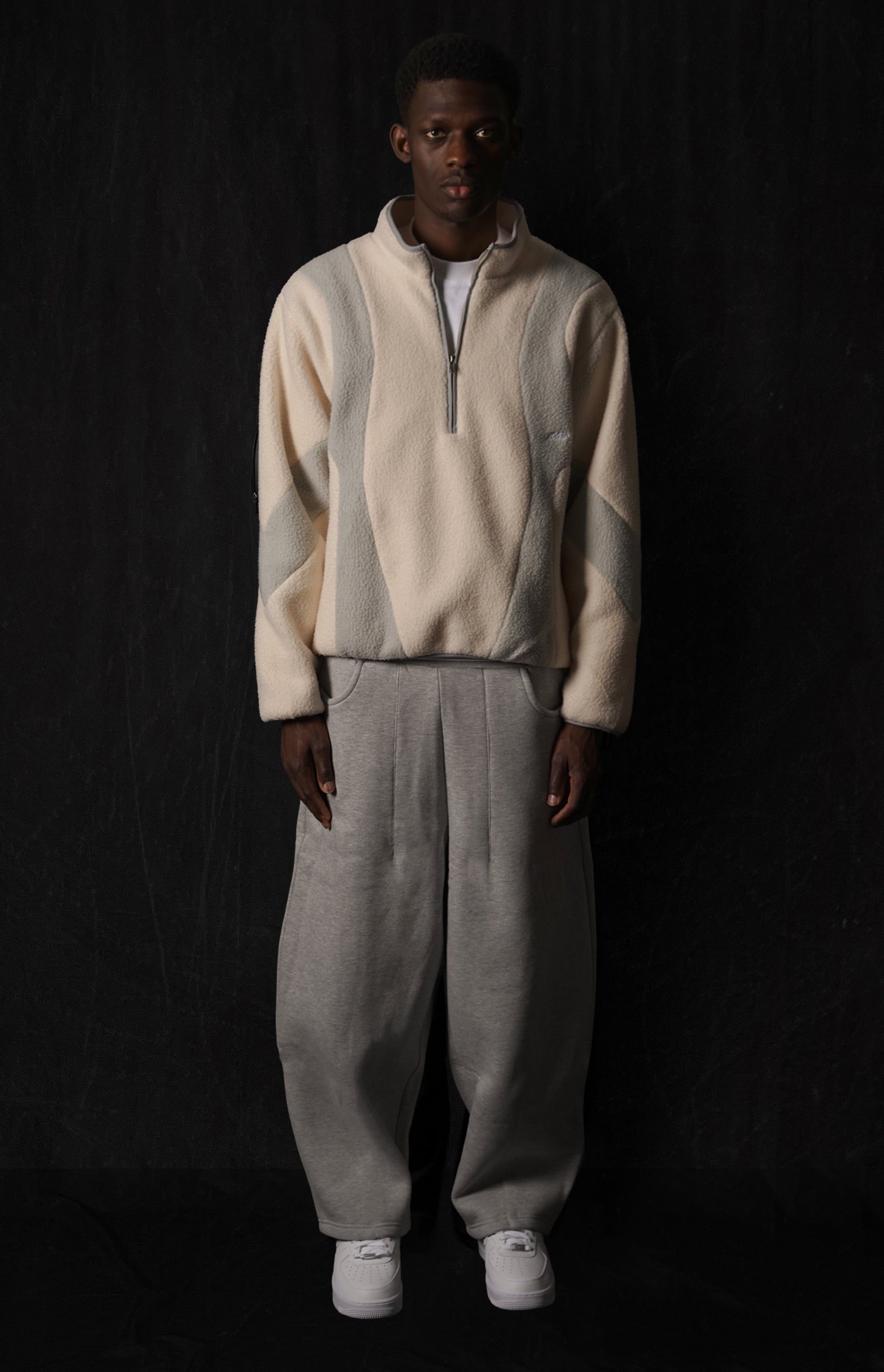 005. Night Lab Spring Fleece - Cream/Grey – nl25h