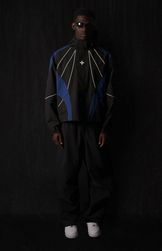 003. Ventus Shell Jacket - Black/Cobalt/Cream