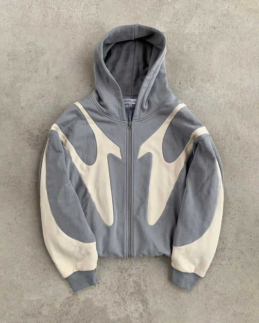 007. Night Lab Fuse Hoodie - Grey/Light Cream