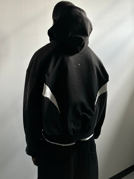 001. Night Lab Zip Hoodie - Black