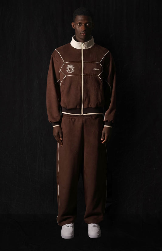 002. NL Team Jacket Brown Suede
