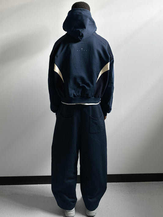 000. Night Lab Zip Hoodie - Navy