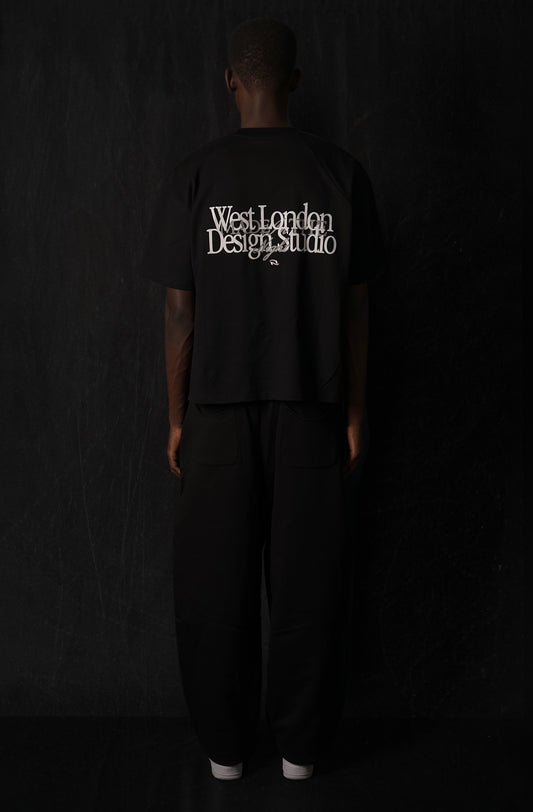 030. West London DS Tee - Black