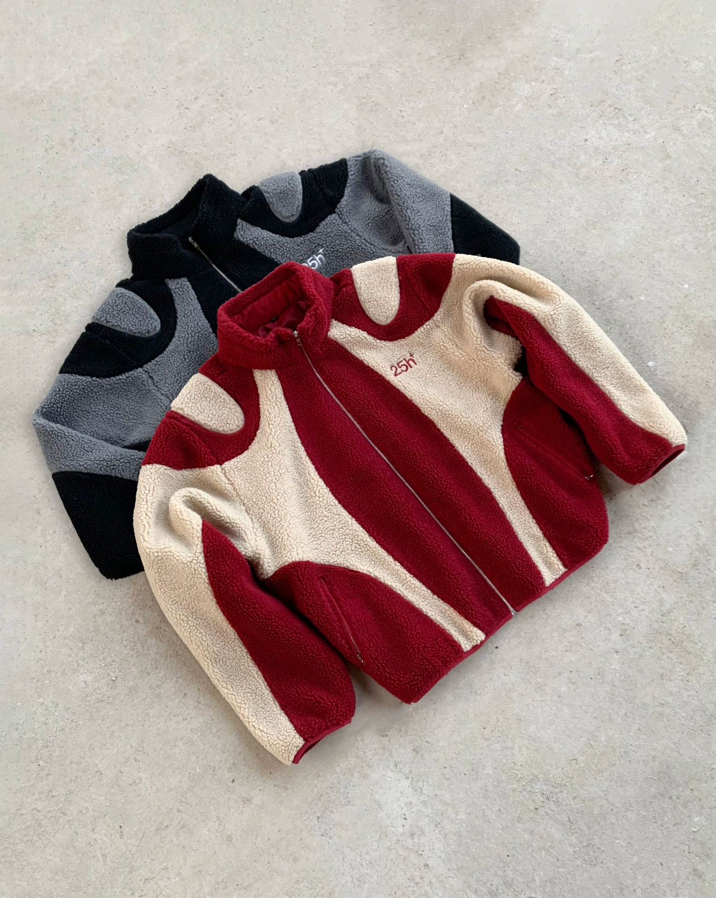 05. Night Lab Fleece - Red/Cream