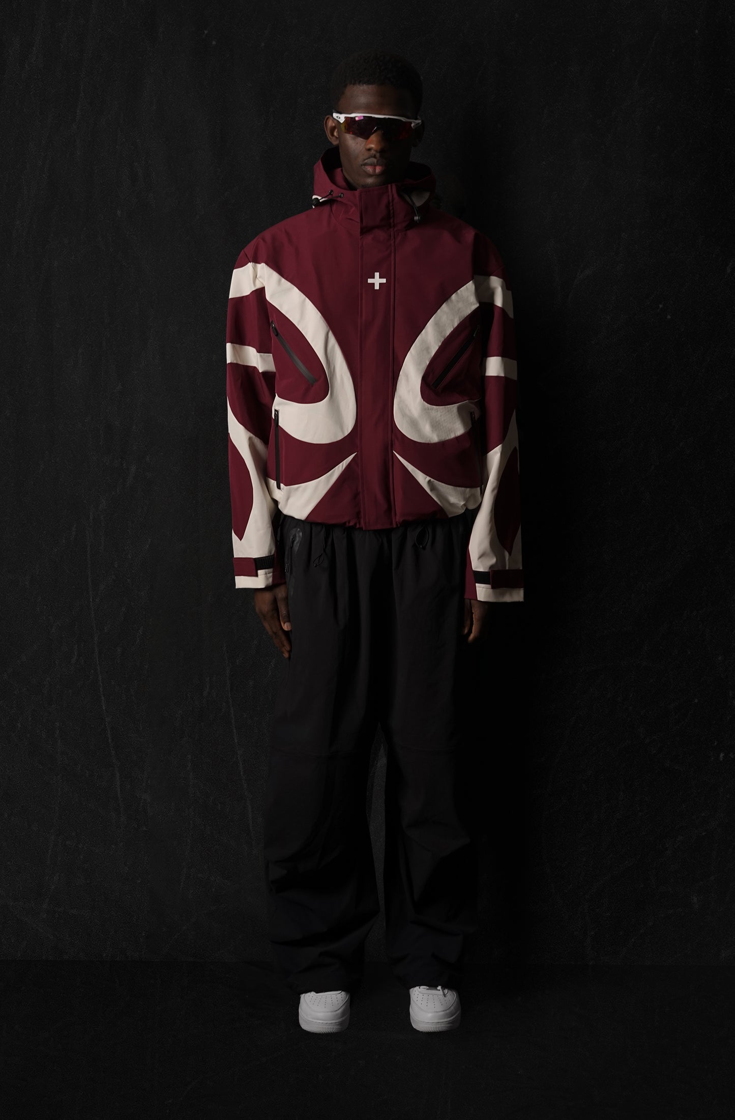 001. OCTO Shell Jacket Maroon