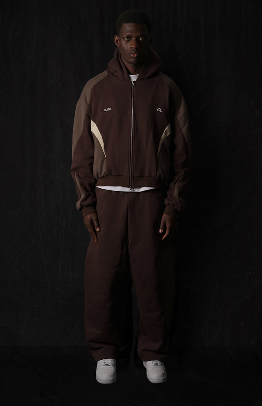 005. Night Lab Zip Hoodie - Mocha
