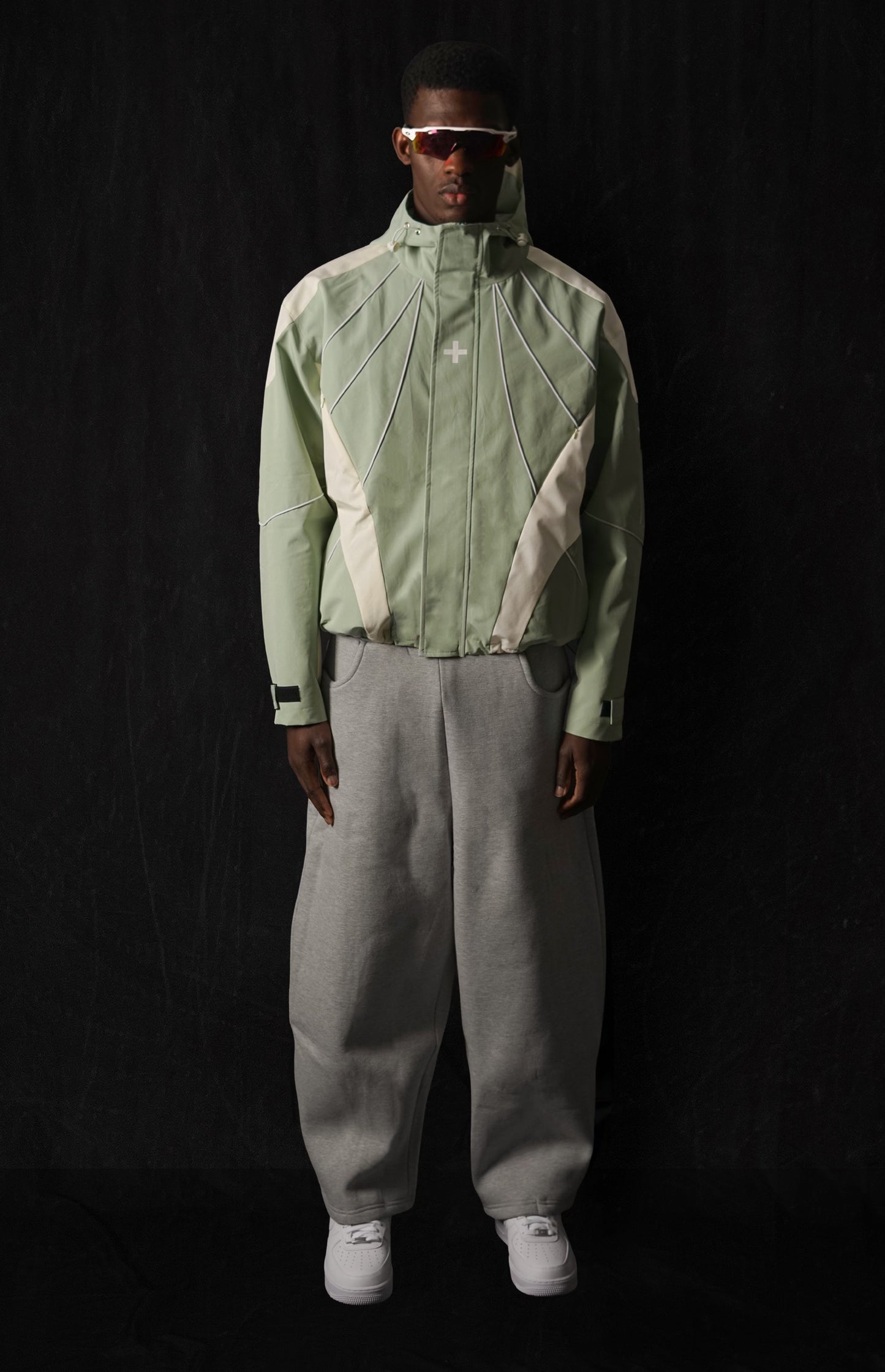 001. Ventus Shell Jacket - Green/Cream