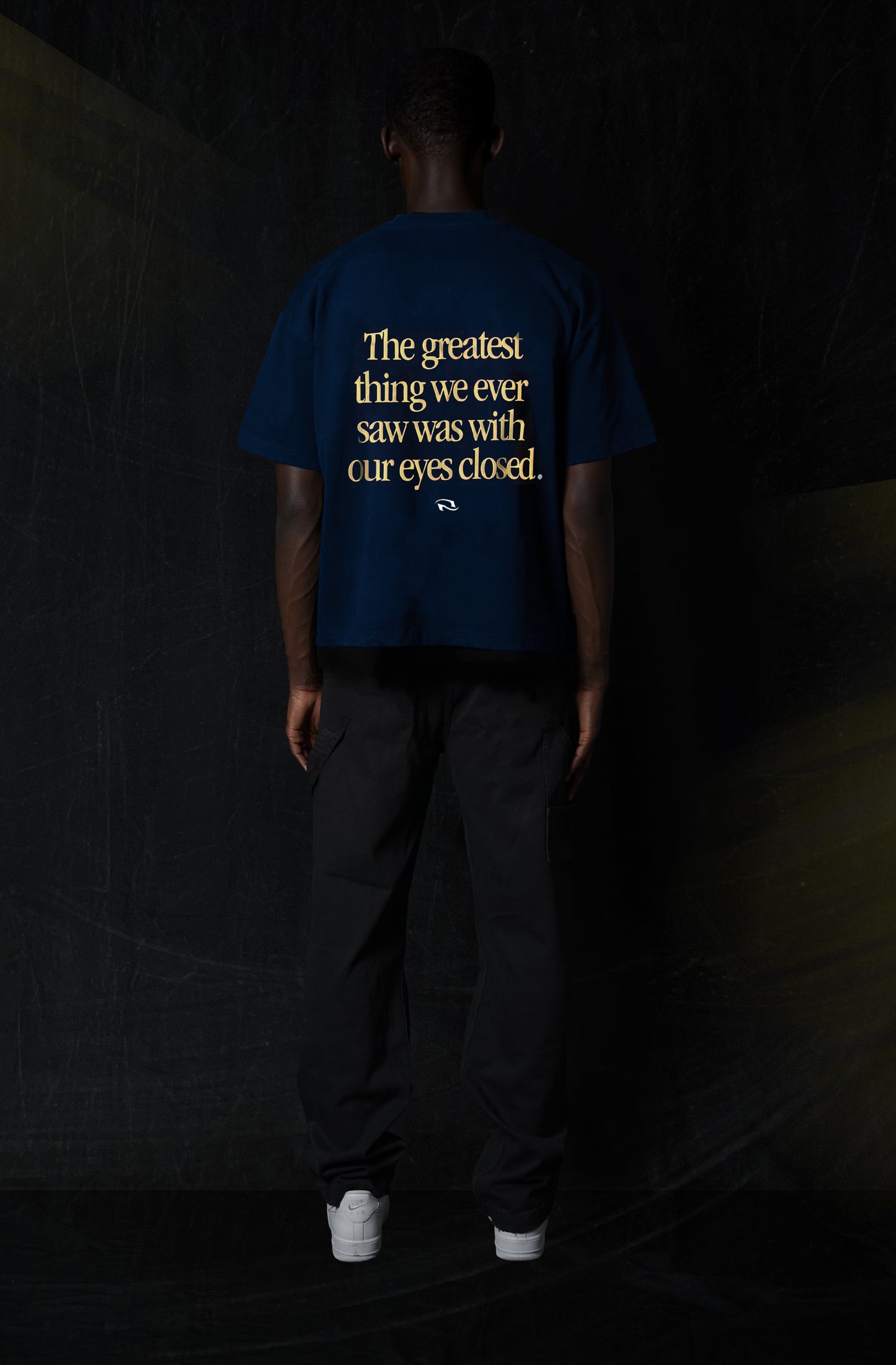 NL25h Heavyweight Quote Tee - Navy