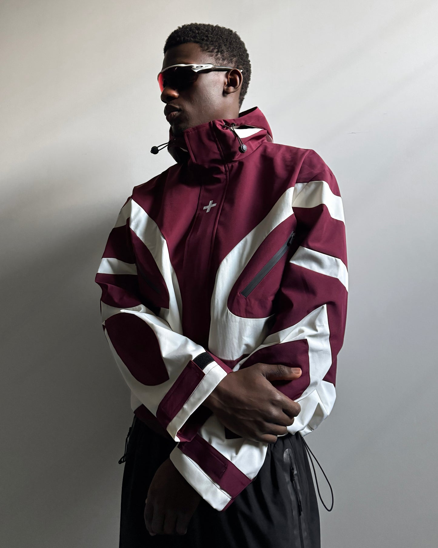 001. OCTO Shell Jacket Maroon