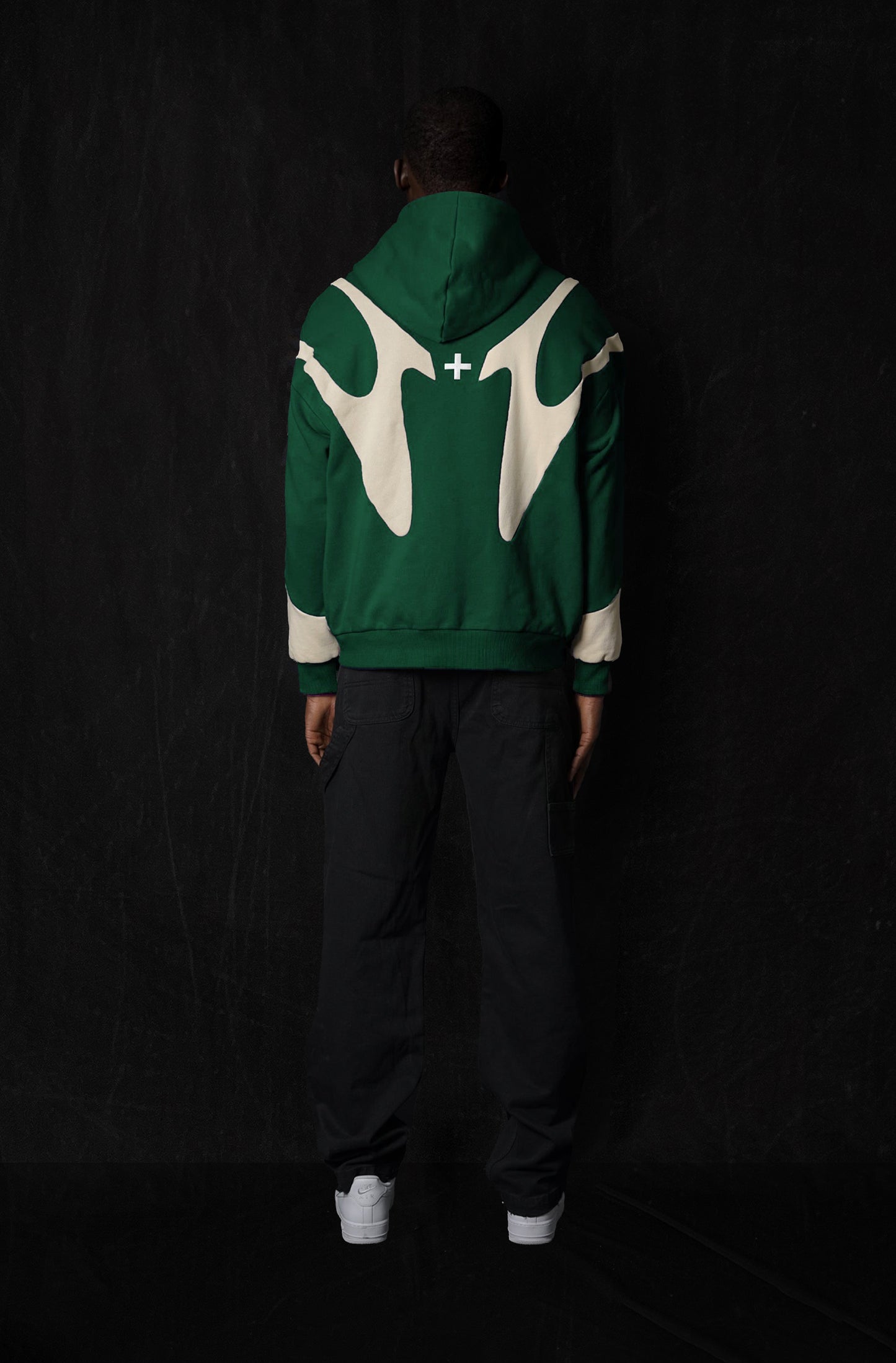 Night Lab Fuse Hoodie - Green/Cream