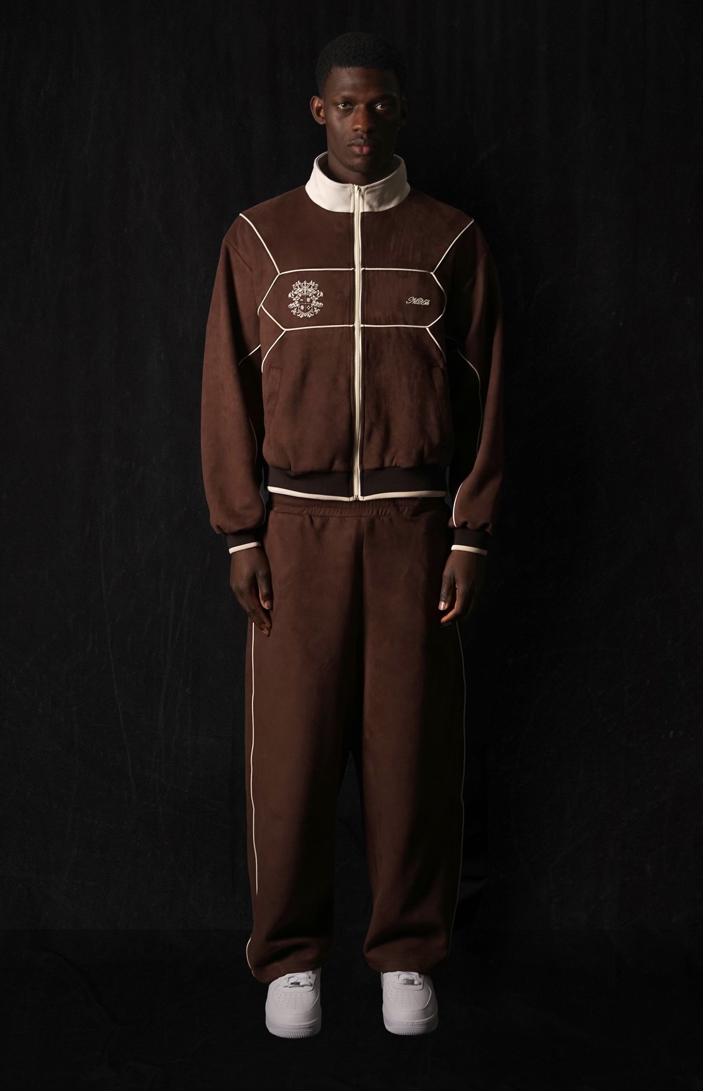 002. NL Team Jacket Brown Suede
