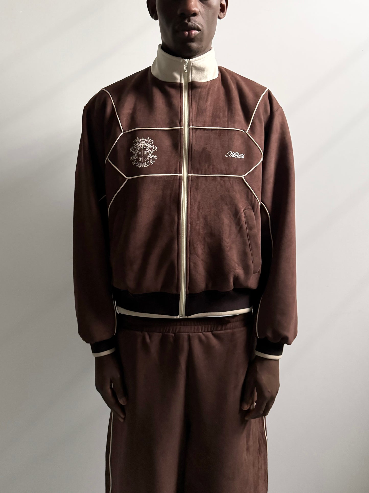 002. NL Team Jacket Brown Suede