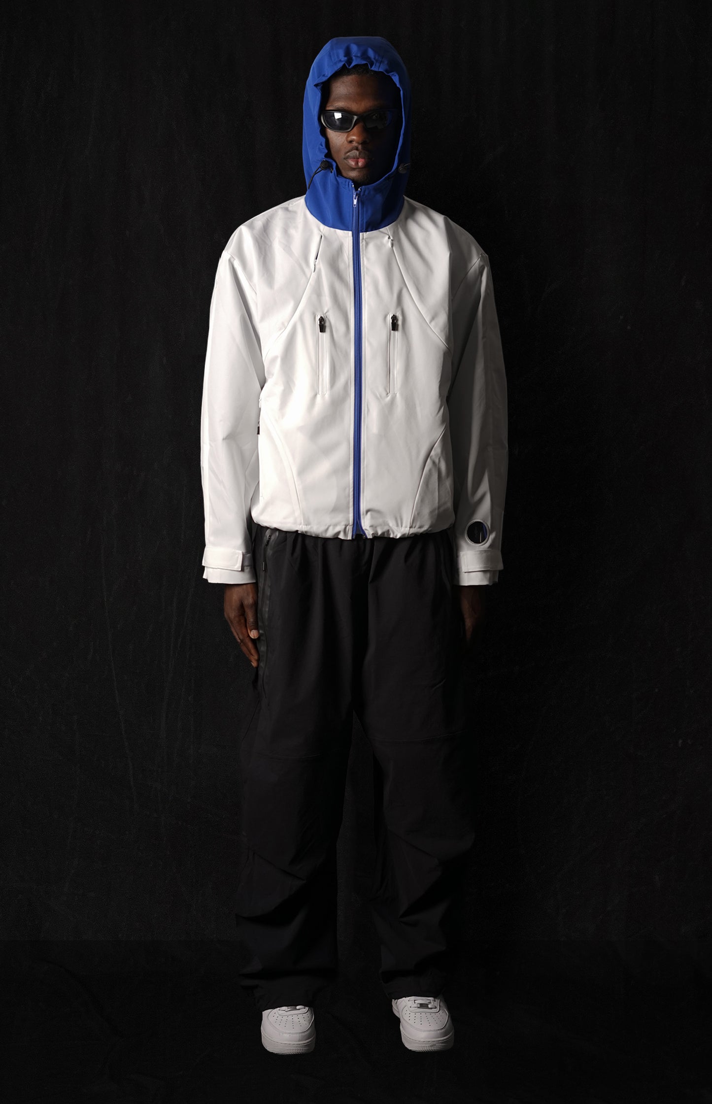 001. RVL Shell Jacket - White/Cobalt