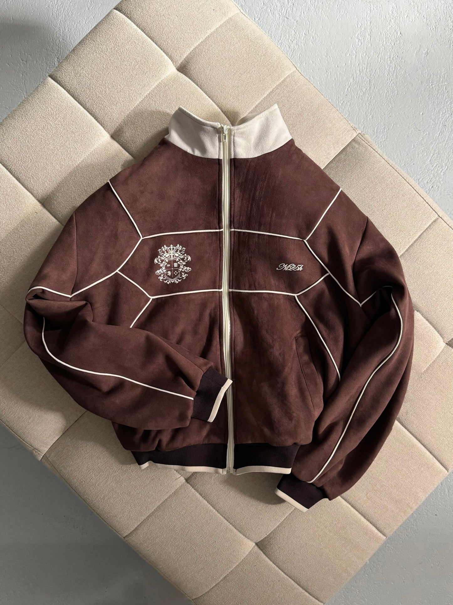 002. NL Team Jacket Brown Suede