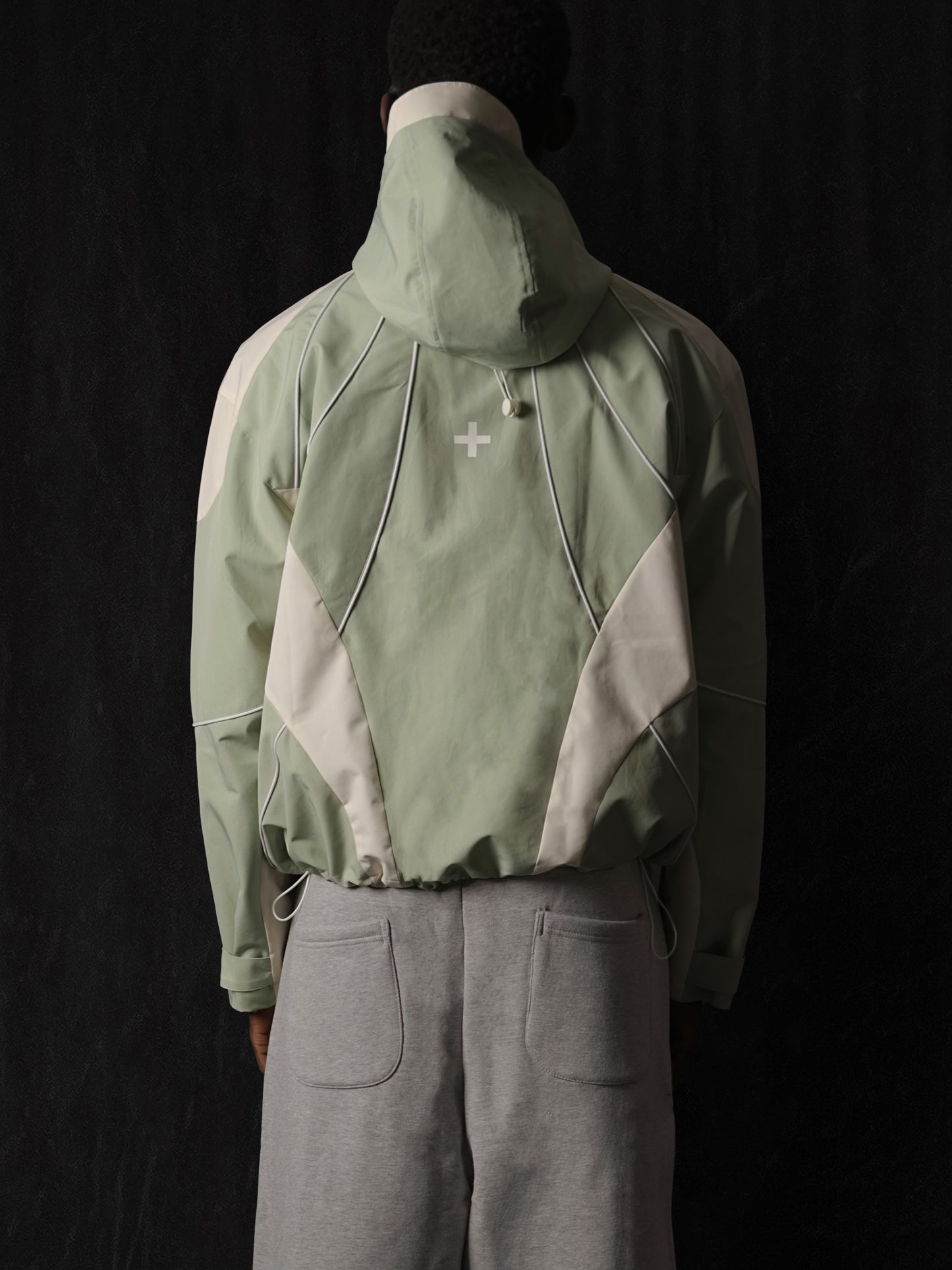 001. Ventus Shell Jacket - Green/Cream