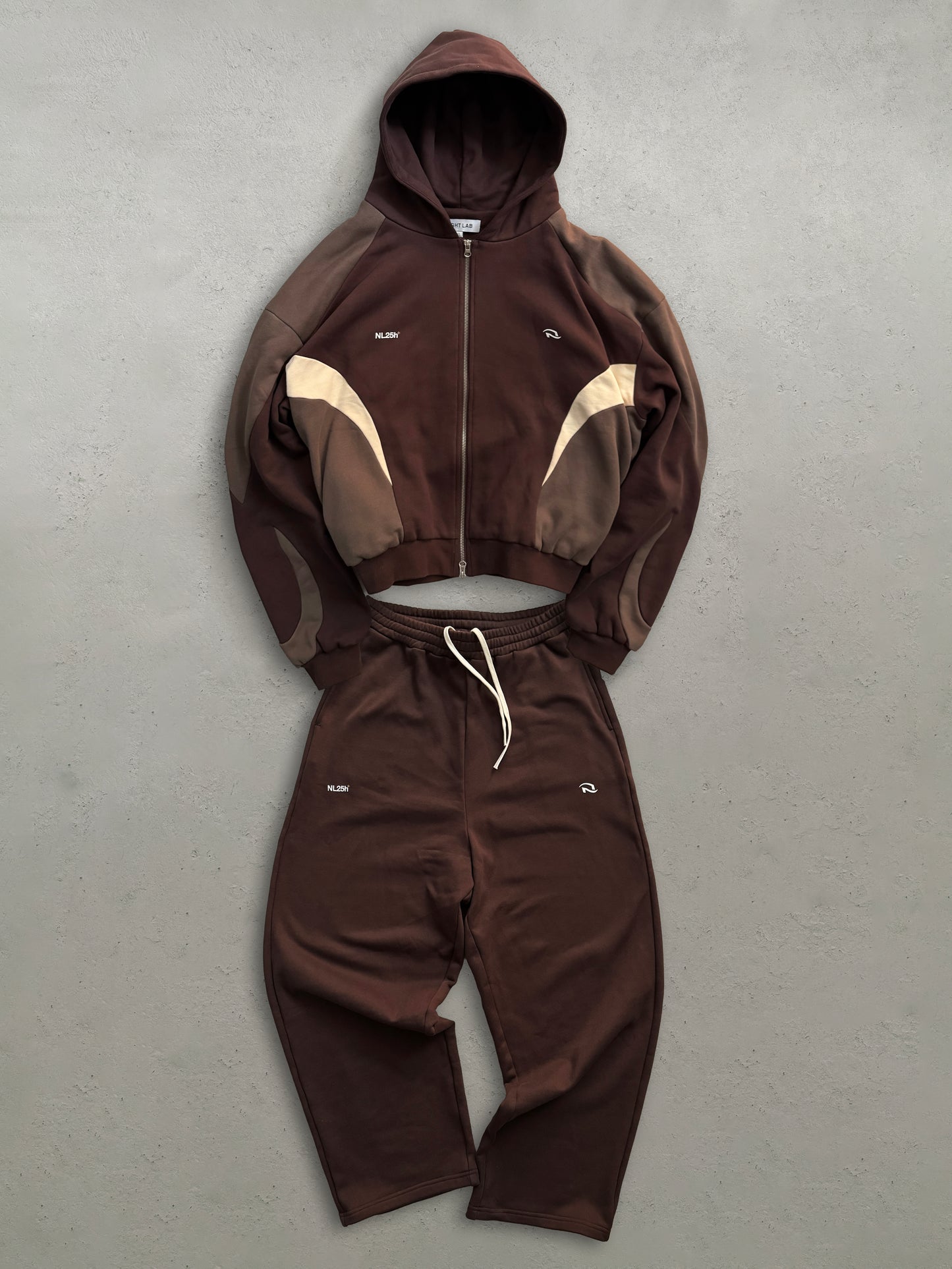 005. Night Lab Zip Hoodie - Mocha