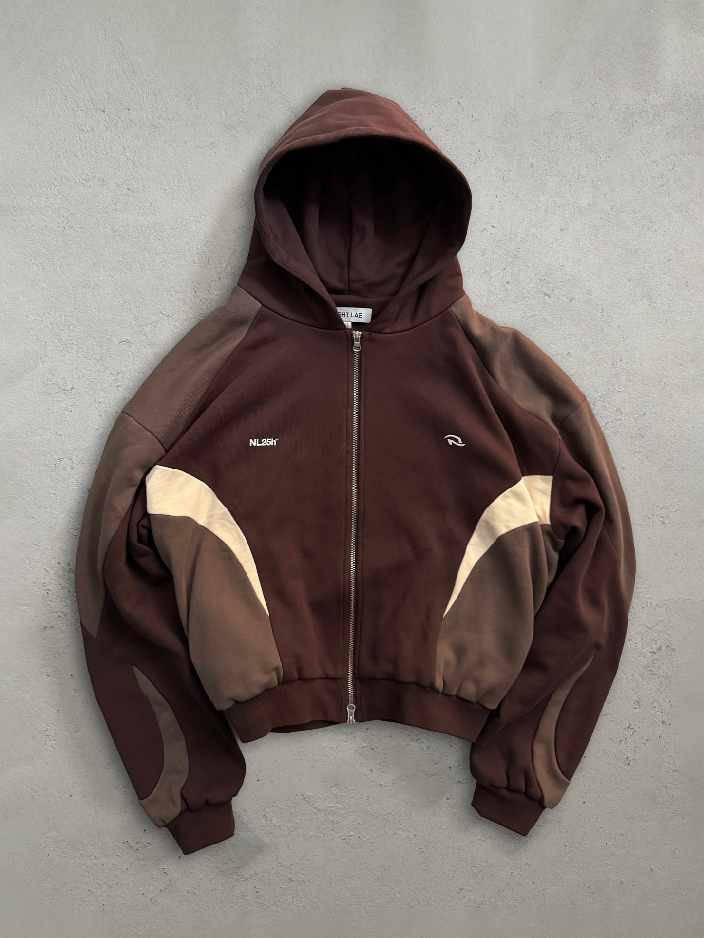 005. Night Lab Zip Hoodie - Mocha
